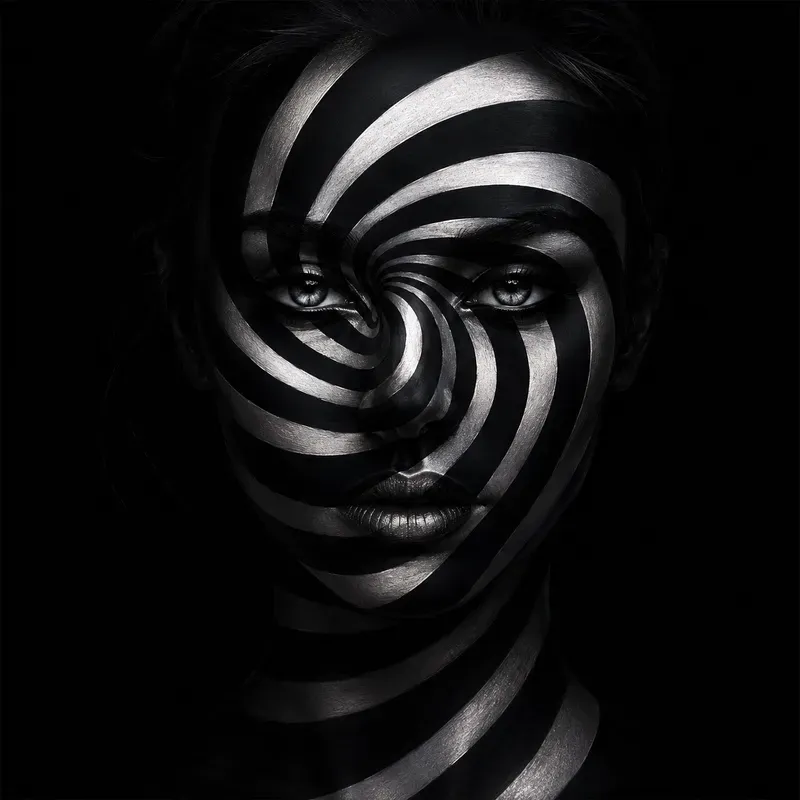 Surreal Optical Illusion Faces