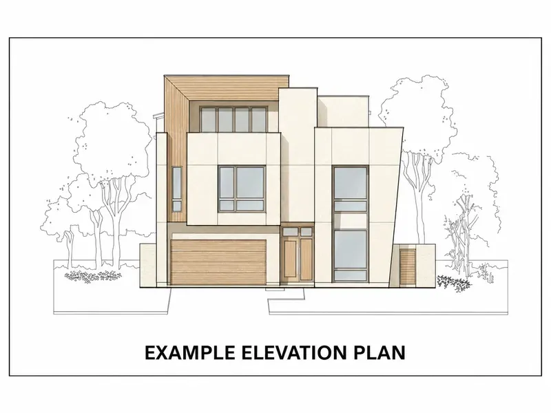 Colorize Architectural Elevations Plans