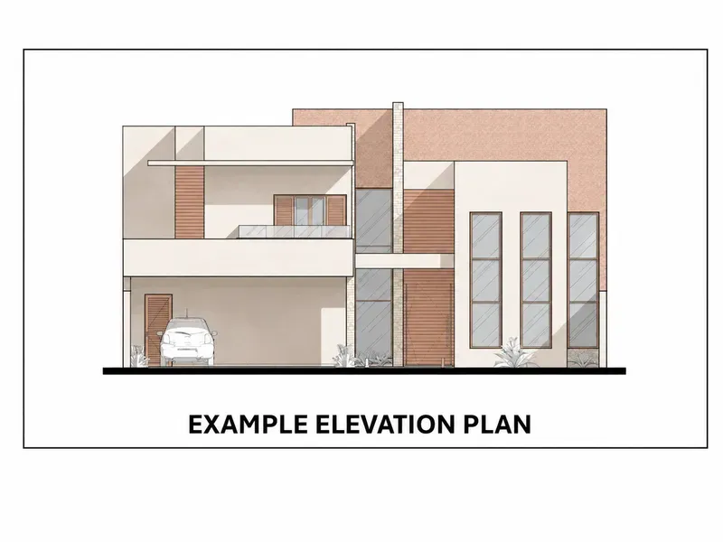 Colorize Architectural Elevations Plans