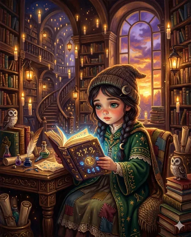 Whimsical Storybook Oil Painting Art
