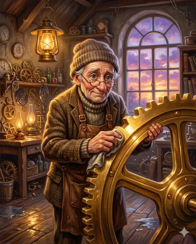 Whimsical Storybook Oil Painting Art