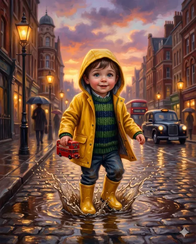 Whimsical Storybook Oil Painting Art