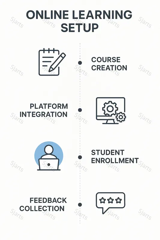 Educational Process Flow Infographics