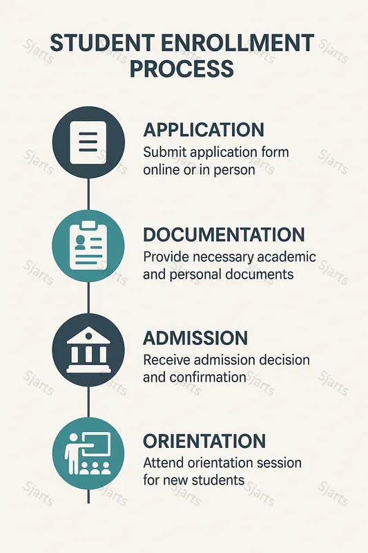 Educational Process Flow Infographics