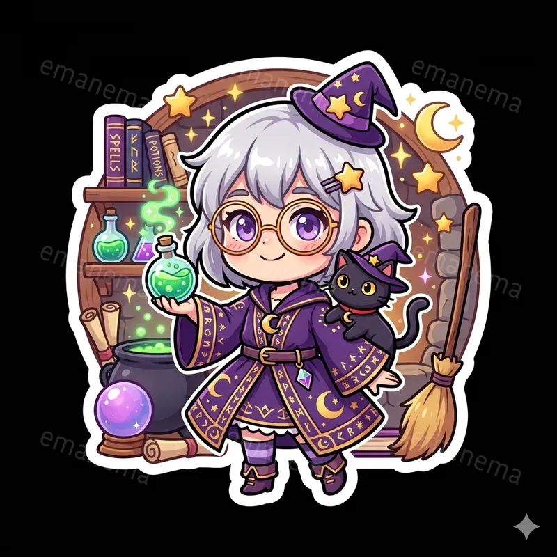 Chibi Anime Style Stickers
