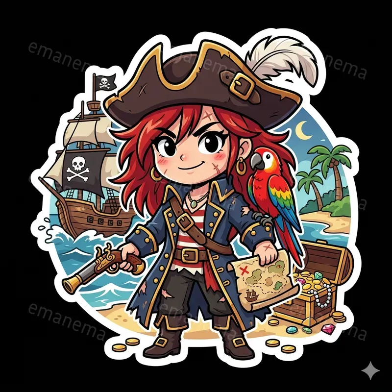 Chibi Anime Style Stickers