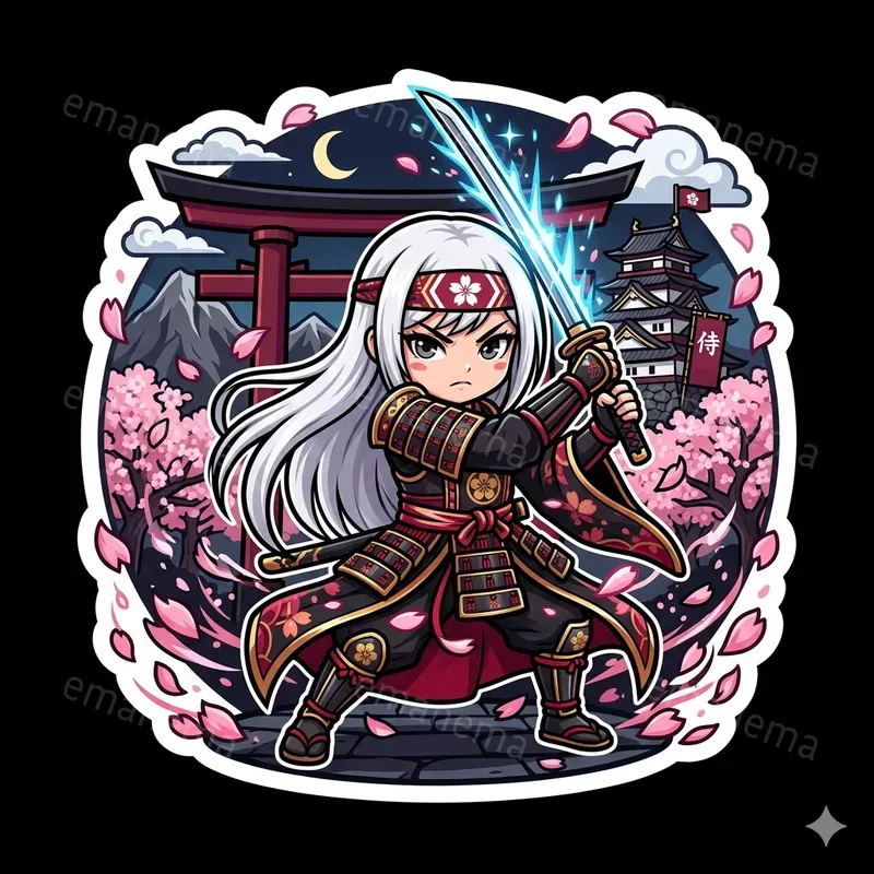 Chibi Anime Style Stickers