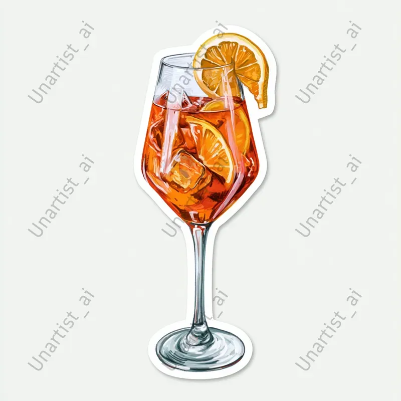 Cocktail Sticker Illustrations
