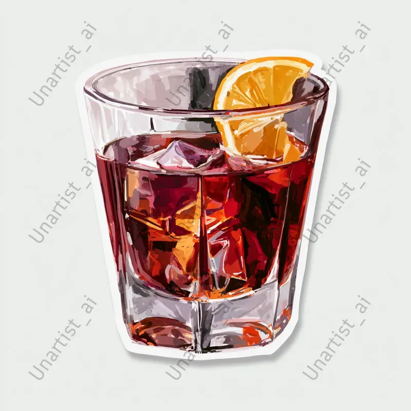 Cocktail Sticker Illustrations