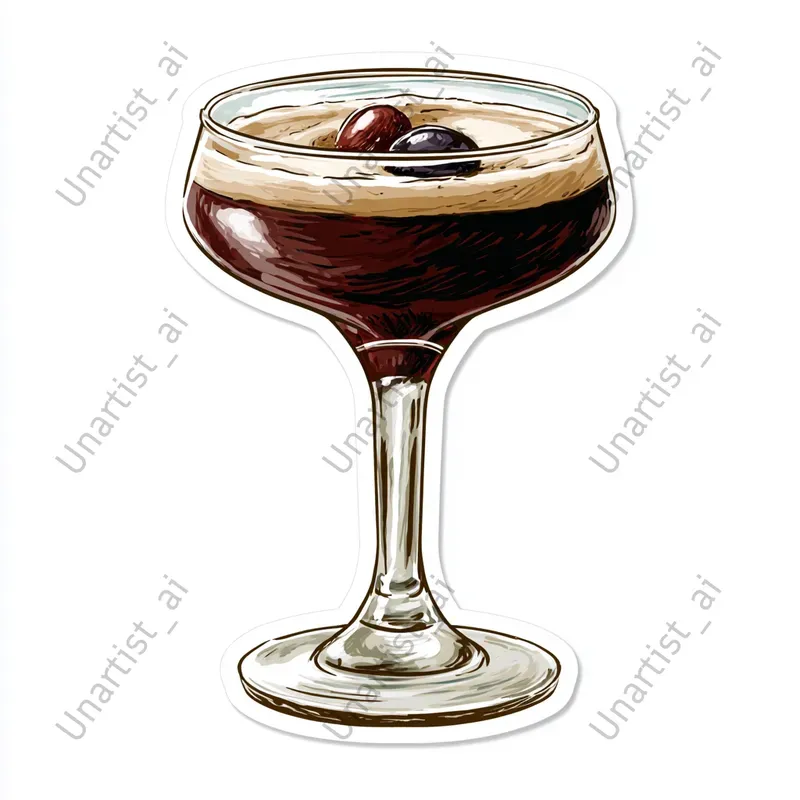 Cocktail Sticker Illustrations