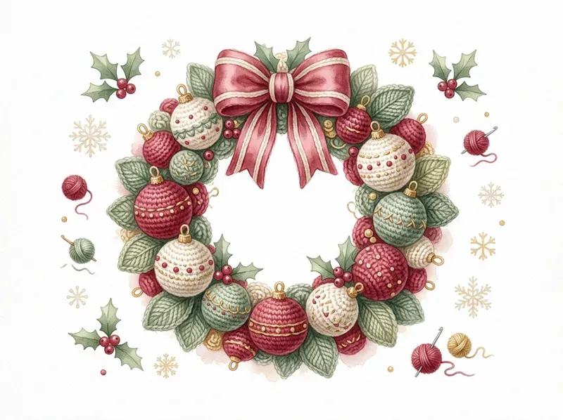 Cozy Crochet Christmas Cliparts