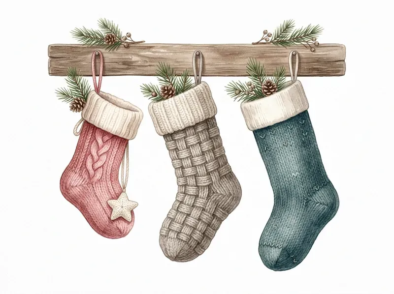 Cozy Crochet Christmas Cliparts