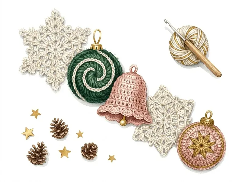 Cozy Crochet Christmas Cliparts