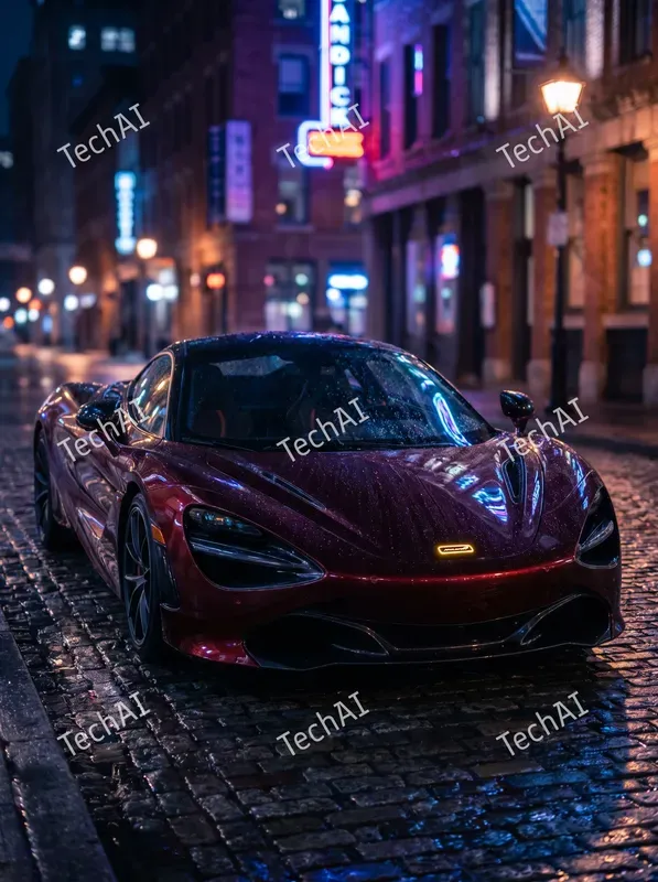 Burgundy Cinematic Automotive Art