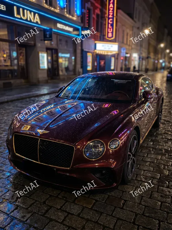 Burgundy Cinematic Automotive Art