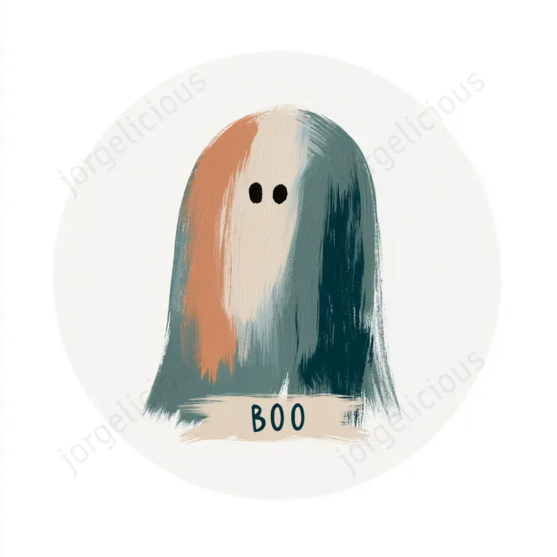 Cute Minimal Gouache Stickers