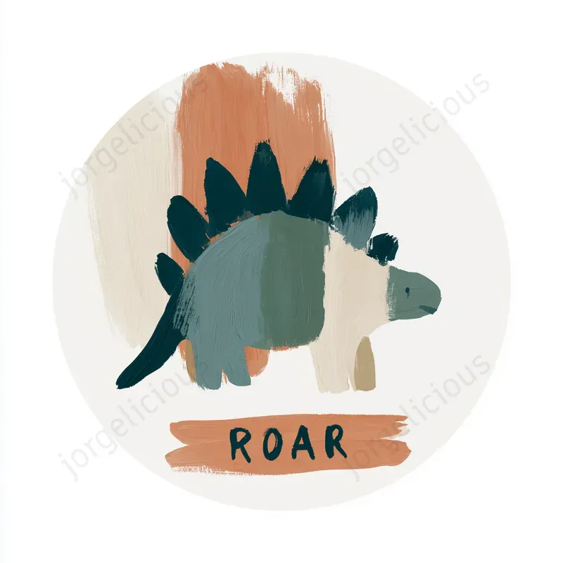 Cute Minimal Gouache Stickers