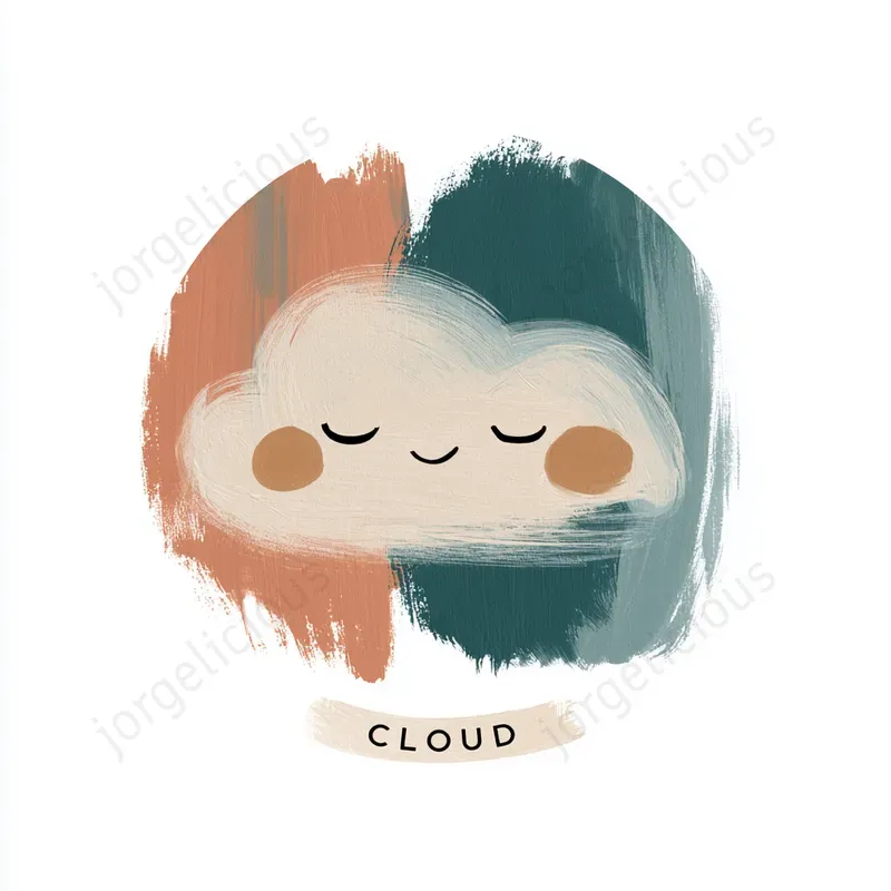 Cute Minimal Gouache Stickers