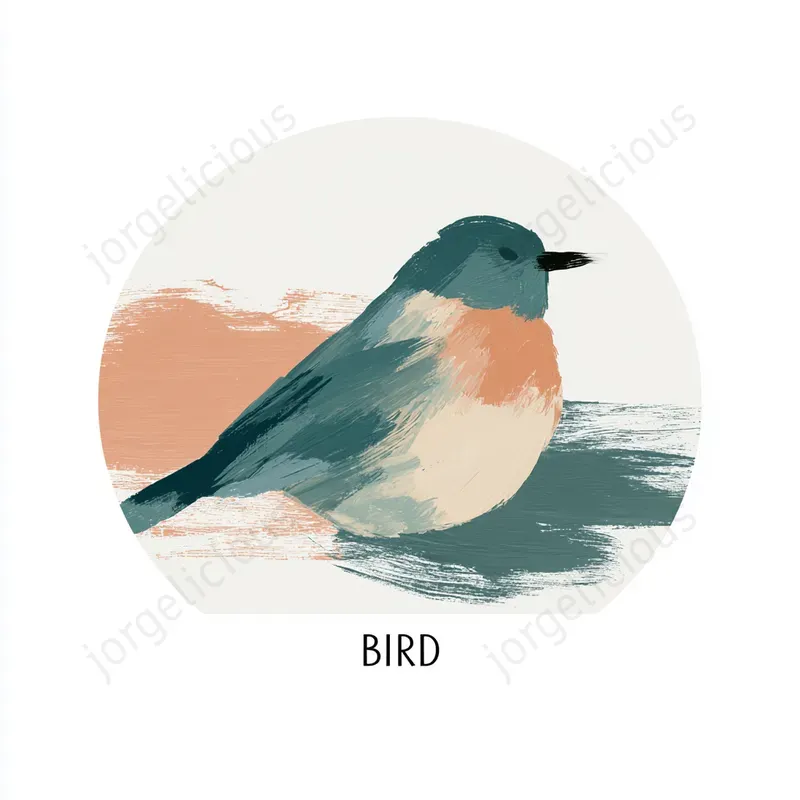 Cute Minimal Gouache Stickers