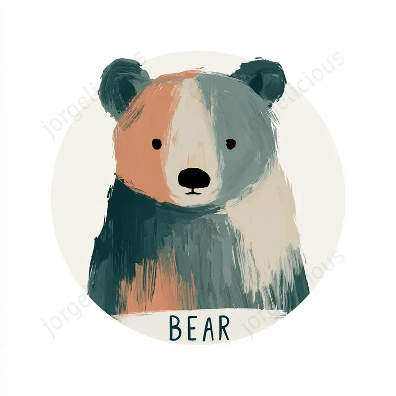 Cute Minimal Gouache Stickers