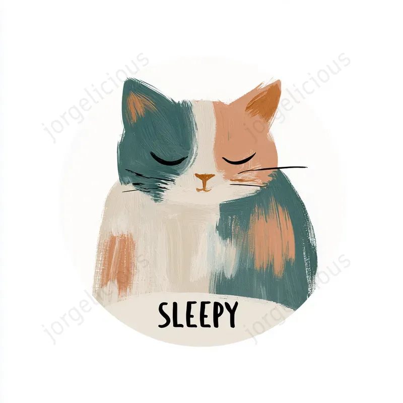 Cute Minimal Gouache Stickers