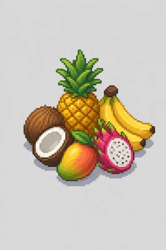 Minimal Isometric 8bit Pixel Icons