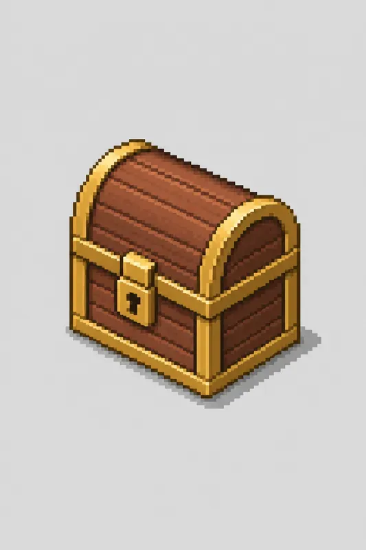 Minimal Isometric 8bit Pixel Icons