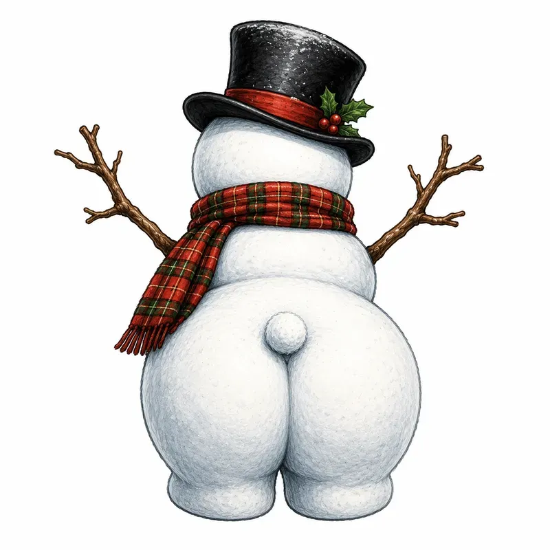 Funny Rear View Character Cliparts