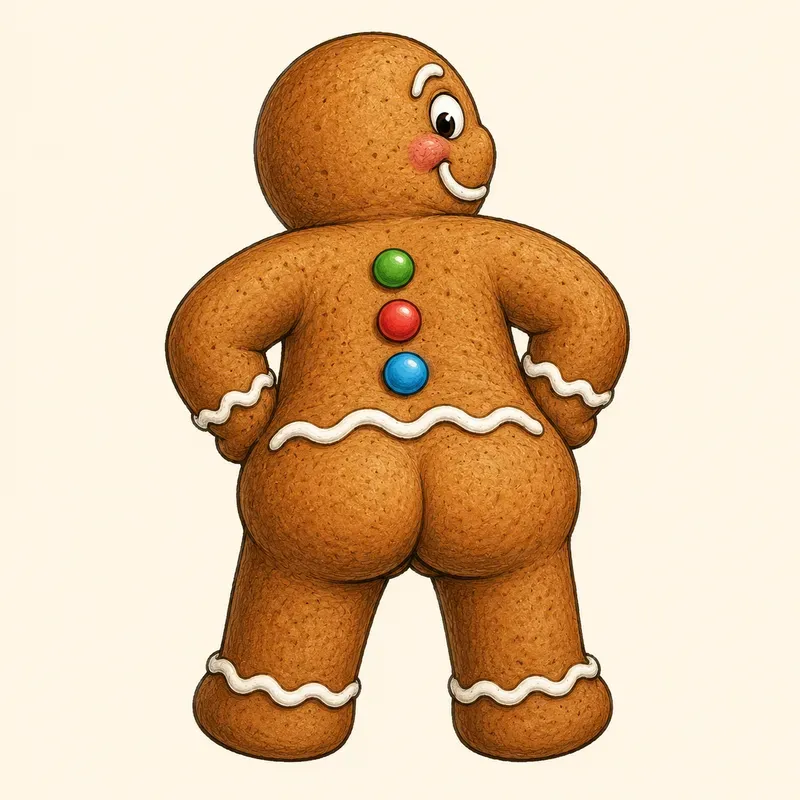 Funny Rear View Character Cliparts