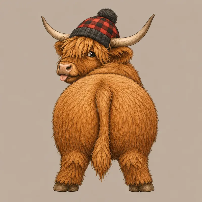 Funny Rear View Character Cliparts