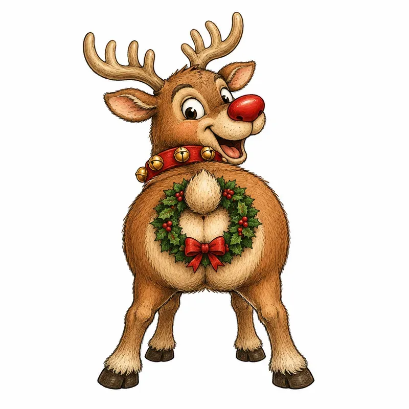 Funny Rear View Character Cliparts