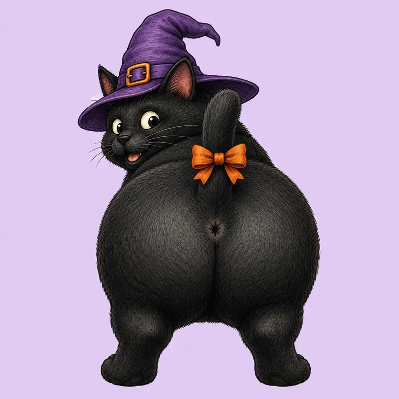 Funny Rear View Character Cliparts