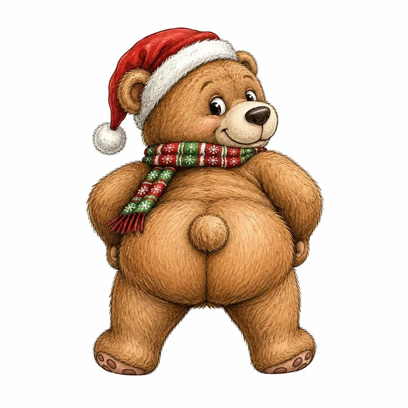 Funny Rear View Character Cliparts