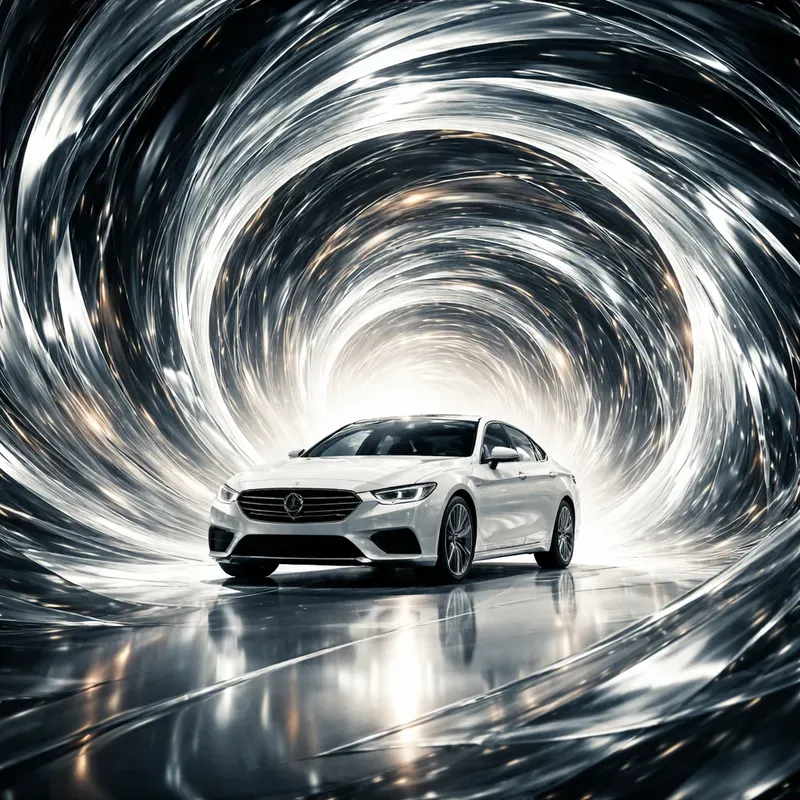 Surreal Spiral Car Tunnels
