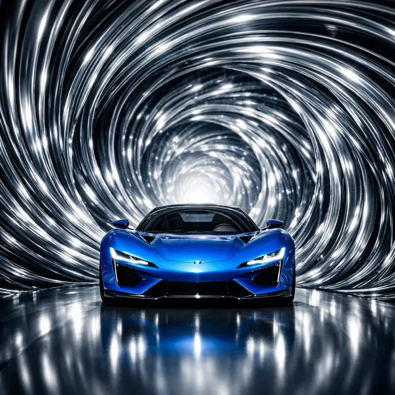 Surreal Spiral Car Tunnels