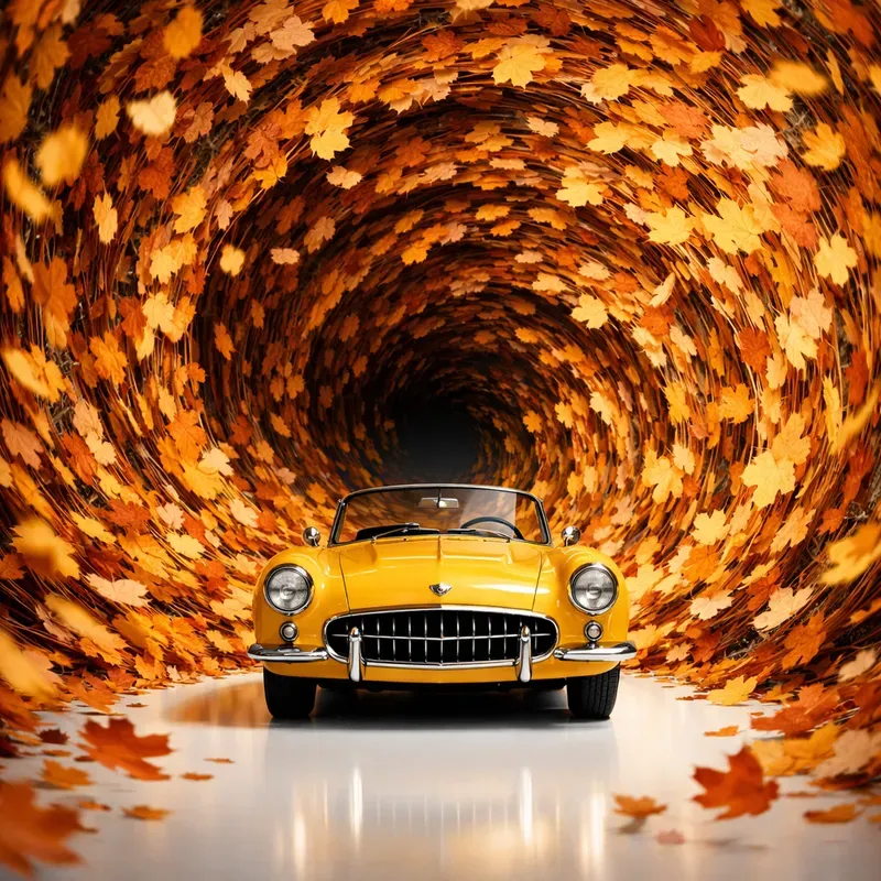 Surreal Spiral Car Tunnels