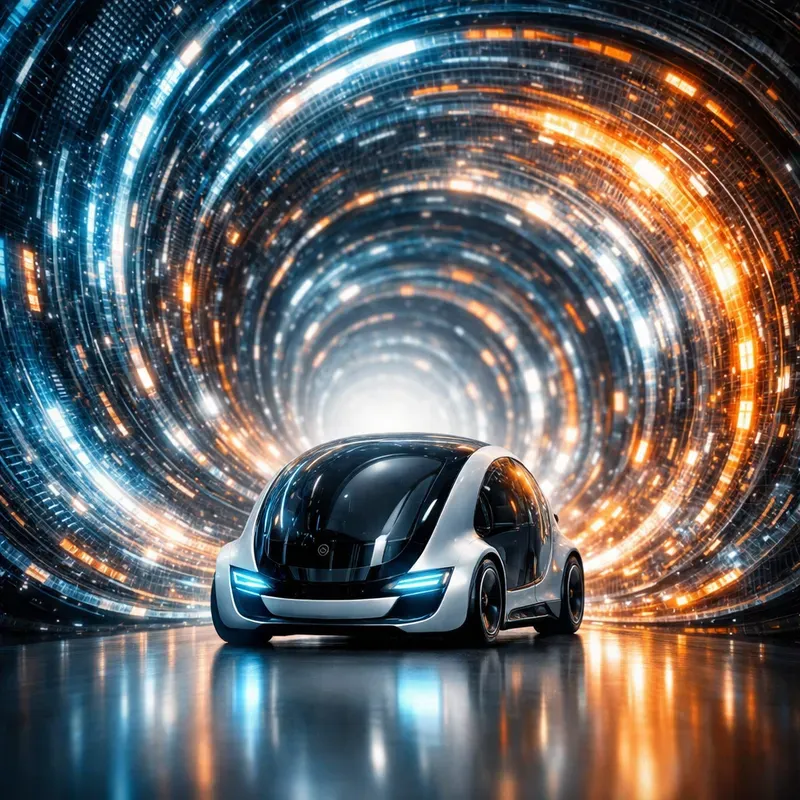 Surreal Spiral Car Tunnels
