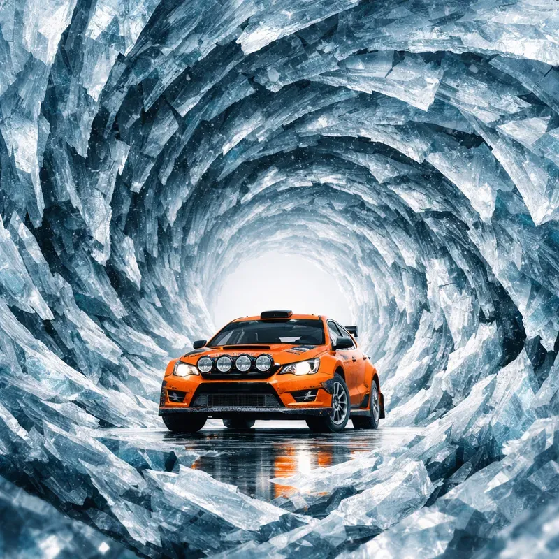 Surreal Spiral Car Tunnels