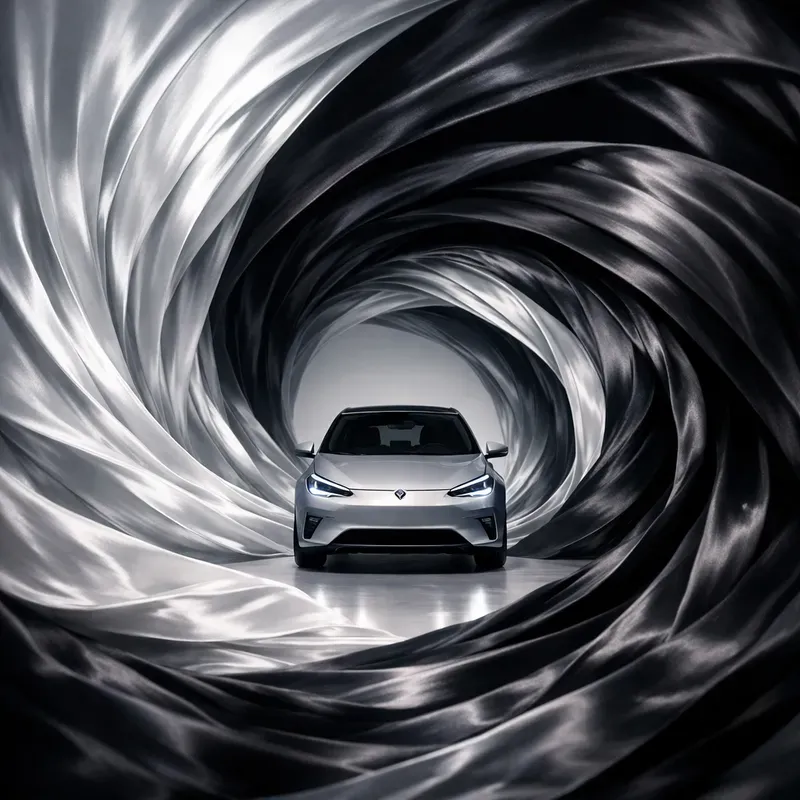 Surreal Spiral Car Tunnels
