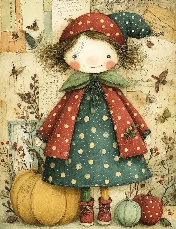 Whimsical Halloween Character Ephemera