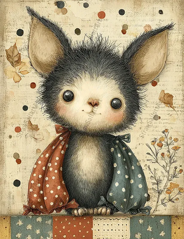 Whimsical Halloween Character Ephemera