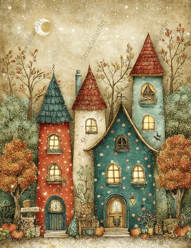 Whimsical Halloween Character Ephemera