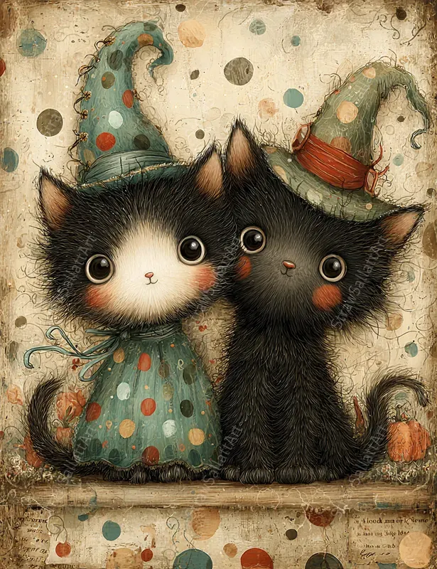 Whimsical Halloween Character Ephemera