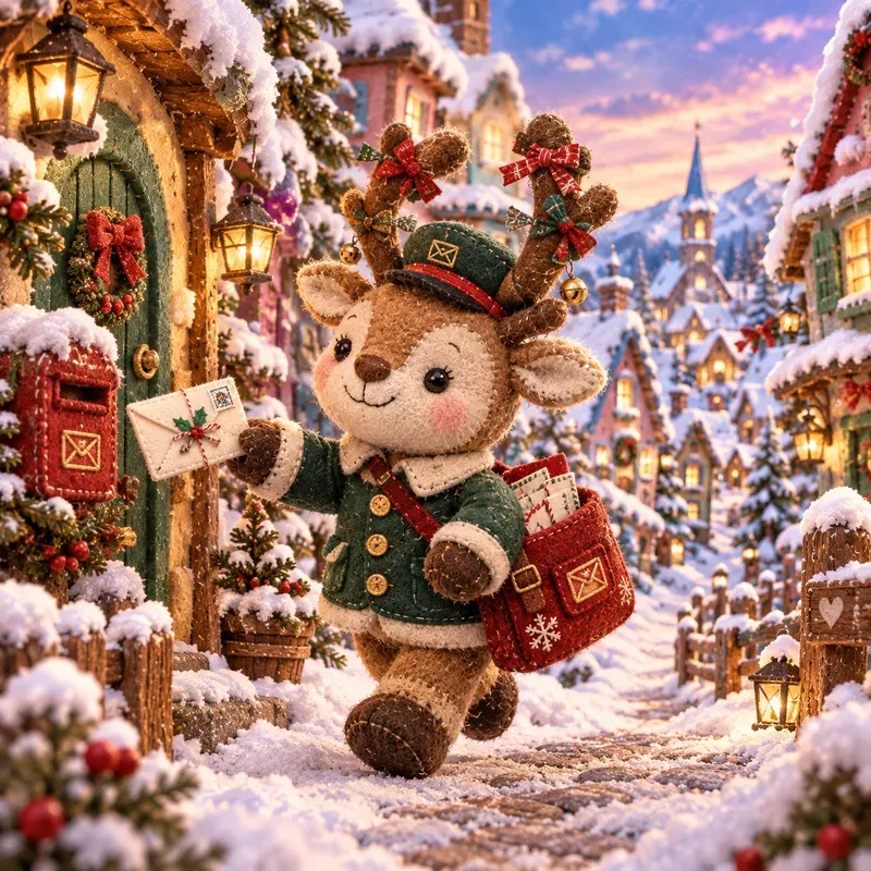 Snowy Christmas Storybook Plushies