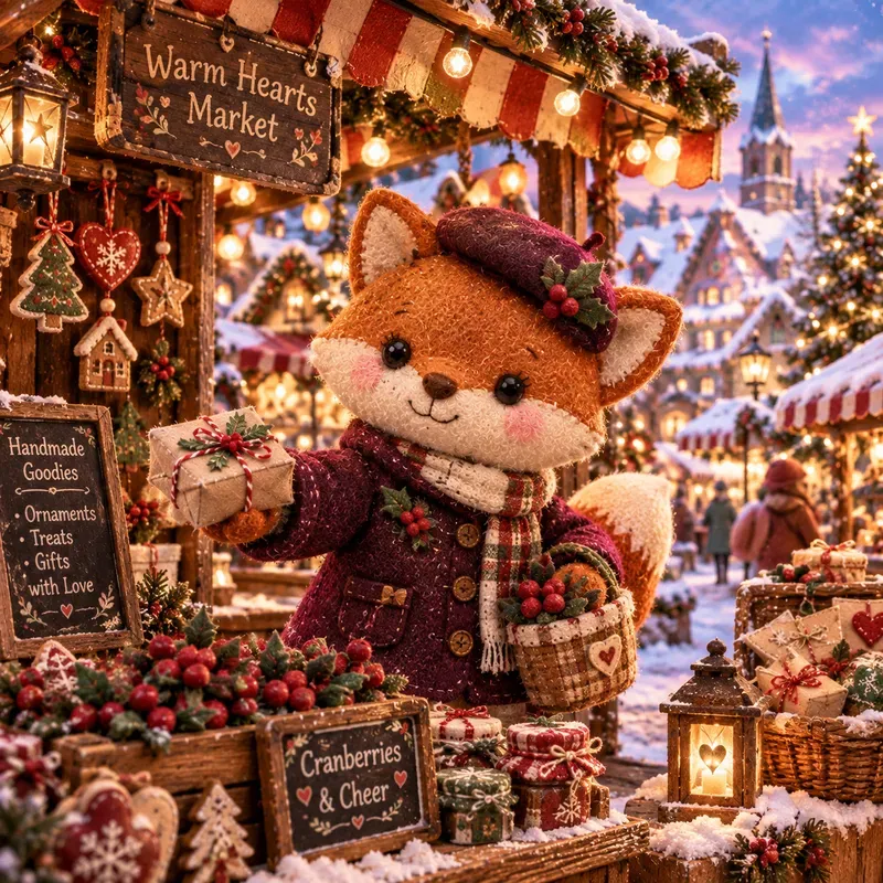 Snowy Christmas Storybook Plushies