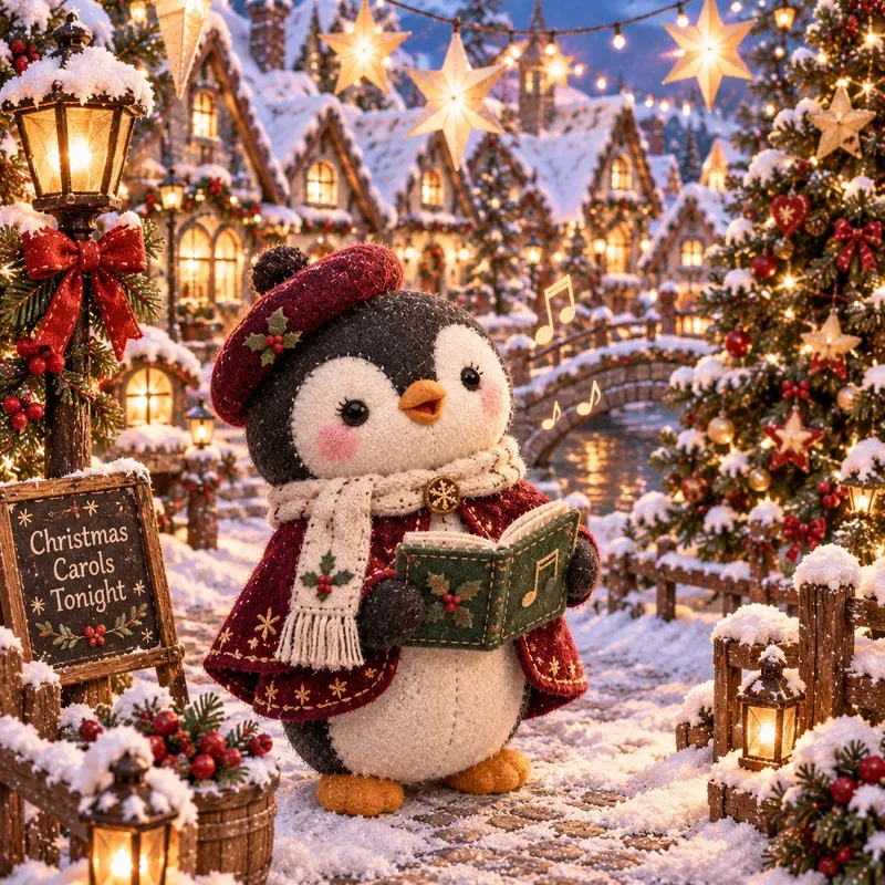 Snowy Christmas Storybook Plushies