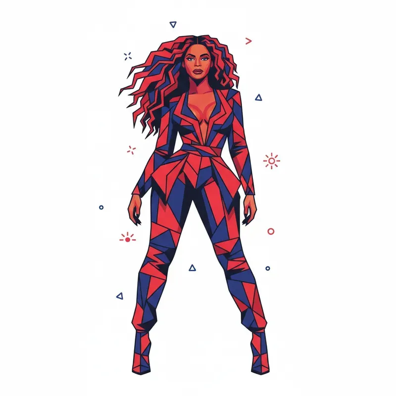 Geometric Celebrity Illustrations