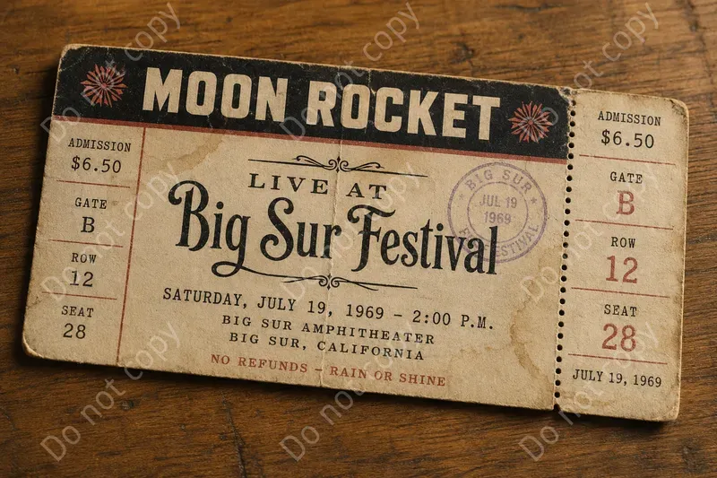 Vintage Concert Ticket Stubs