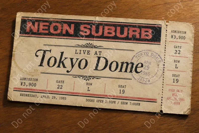 Vintage Concert Ticket Stubs