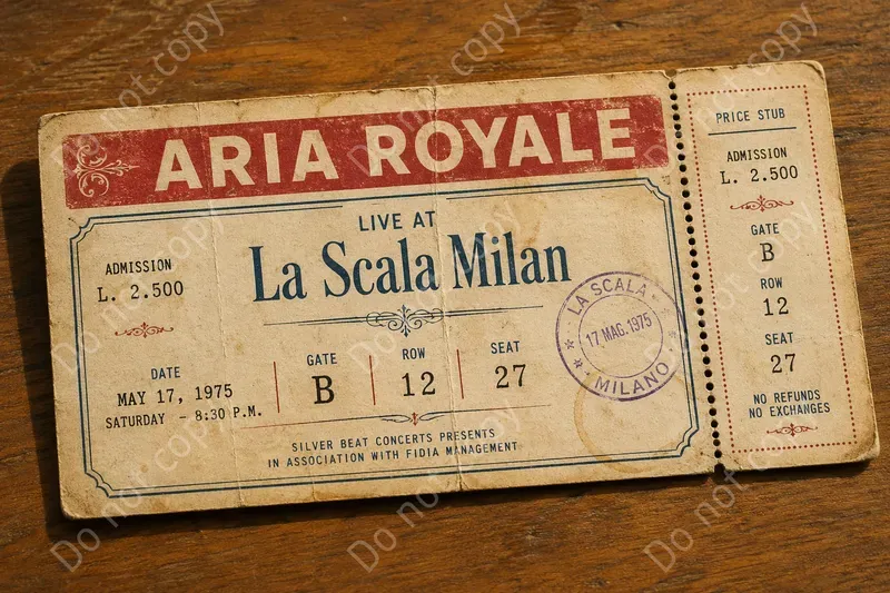 Vintage Concert Ticket Stubs